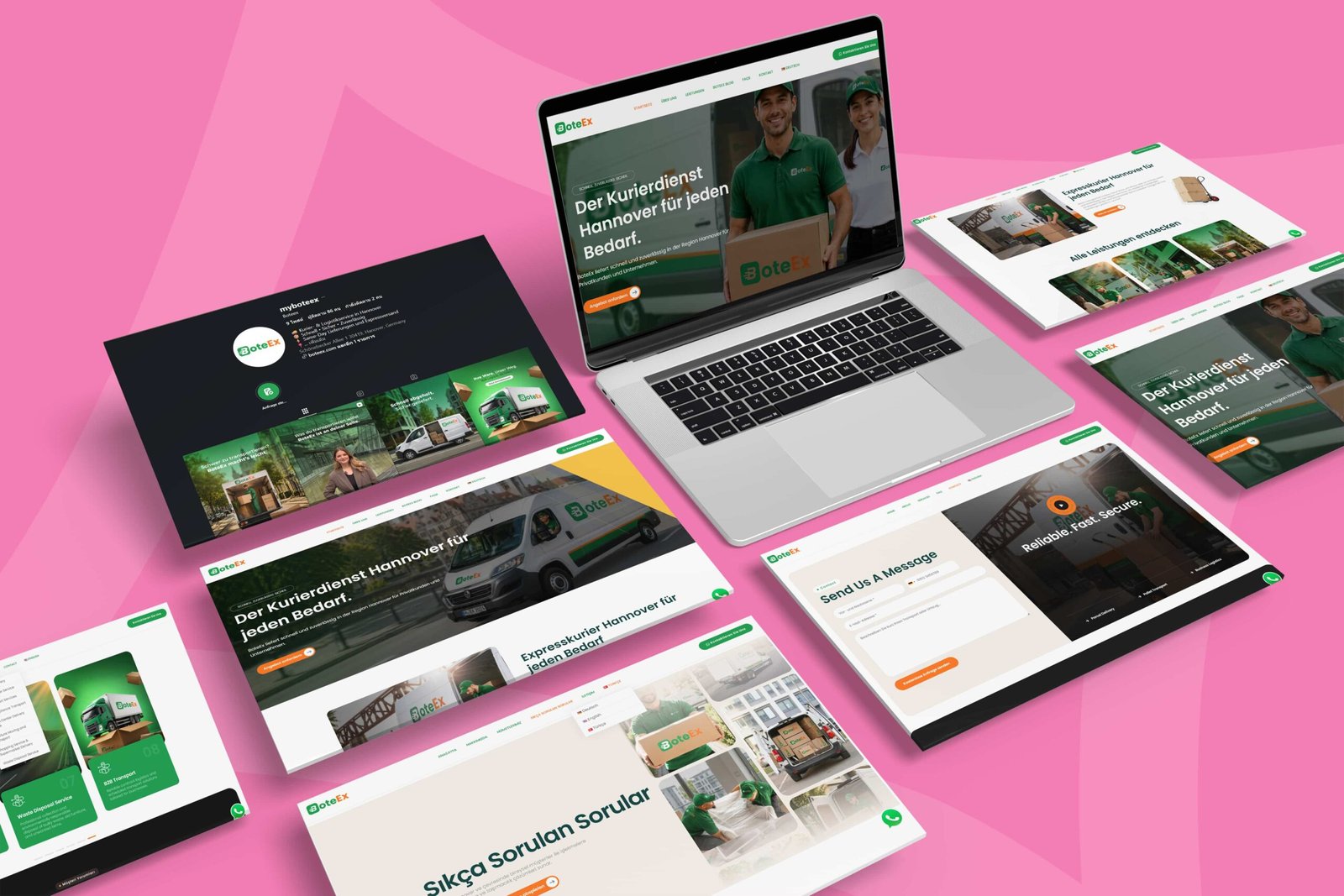 BoteEx Logistic website digital marketing